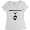 take me to your litre Women's Triblend Scoop T-shirt