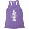 santa muerte blanca Racerback Tank