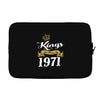 kings are born in 1971 Laptop sleeve
