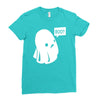 boo (2) Ladies Fitted T-Shirt