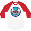 lucha libre   blue 3/4 Sleeve Shirt