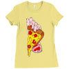 pizza slut Ladies Fitted T-Shirt