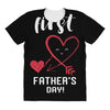 Our First Father's Day! Baby Girl All Over Women's T-shirt