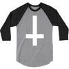 wasted youth inverted cross indie geek swag funny 3/4 Sleeve Shirt