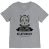 I Am Cat Actually In A Very Commited Relationship V-Neck Tee