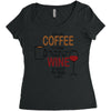give me cofee or wine Women's Triblend Scoop T-shirt