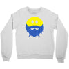 bearded smiley face Crewneck Sweatshirt