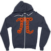 pumpkin pi Zipper Hoodie