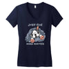 just 5 more minutes Women's V-Neck T-Shirt