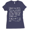 ron swanson's will riddle map parks and recreation Ladies Fitted T-Shirt