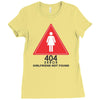 404 error girlfriend not found Ladies Fitted T-Shirt