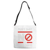 say no to civil war Adjustable Strap Totes