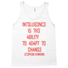 adapt or die encoded (white) Tank Top