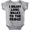 i enjoy long walks to the fridge Baby Onesie