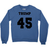 Trump 45 jersey number Crewneck Sweatshirt