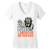 This Girl Loves Her Labrador Retriever Women's V-Neck T-Shirt