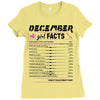 December Girl Facts Sagittarius Ladies Fitted T-Shirt