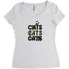 cats cats cats Women's Triblend Scoop T-shirt