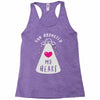 you abducted my heart Racerback Tank
