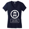 low flying motorcycles Women's V-Neck T-Shirt