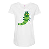 green animal Maternity Scoop Neck T-shirt