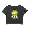 proud son dad Crop Top