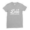 Dogs Because People Suck Ladies Fitted T-Shirt