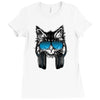 cat music Ladies Fitted T-Shirt