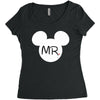 Mr. and Mrs. Matching Women's Triblend Scoop T-shirt