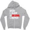 eat sleep arsenal Zipper Hoodie