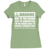 warning due to the rising cost of ammo Ladies Fitted T-Shirt