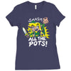 smash all the pots clearance Ladies Fitted T-Shirt