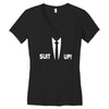 inspired by how i met your mother, barney suit up funny Women's V-Neck T-Shirt
