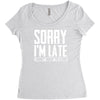 sorry i'm late i didn't want to come Women's Triblend Scoop T-shirt