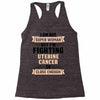 I am Not Super Woman But I'm Fighting Uterine Cancer So Close Enough Racerback Tank
