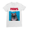 Jaws Parody Paws Ladies Fitted T-Shirt
