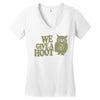 we give a hoot Women's V-Neck T-Shirt