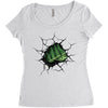 Hulk Fist Women's Triblend Scoop T-shirt