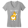 guess what Women's V-Neck T-Shirt