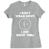 i don't wear bows Ladies Fitted T-Shirt