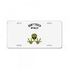Alien Says Don't Touch My Belly License Plate