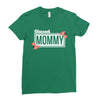 blessed mommy with flower white color Ladies Fitted T-Shirt