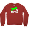 dino fast food  fun Crewneck Sweatshirt