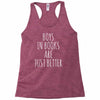 boys in books are just better Racerback Tank