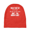 what part of sign language don't you understand Baby Beanies