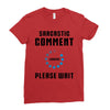 sarcastic comment loading Ladies Fitted T-Shirt