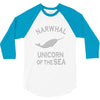 narwhals 3/4 Sleeve Shirt