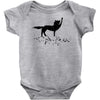 the coolest wolf moment ever Baby Bodysuit