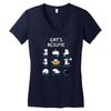 cat's resume Women's V-Neck T-Shirt