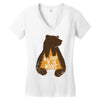 All Good In The Woods Women's V-Neck T-Shirt